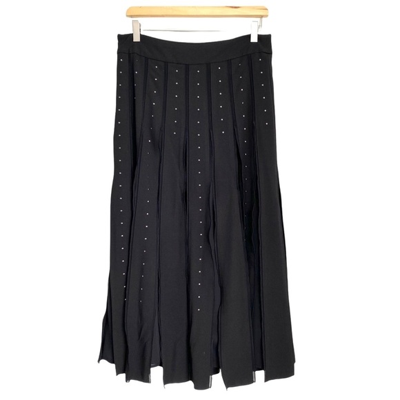 GUESS NWT Lita Studded Flyaway Midi Skirt size 6 - Picture 4 of 12